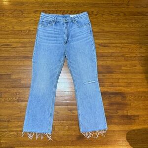 rag & bone “Casey” Light Blue Ankle Flare Jeans Size 33